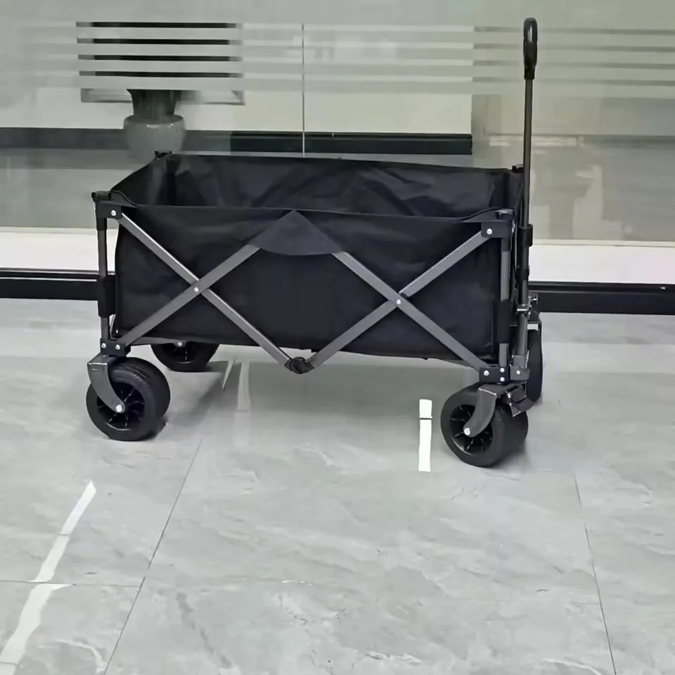 

Bestseller Outdoor Camper Trolley Camp Car Picnic Folding Cart Portable Trolley Lightweight Shopping Trailer