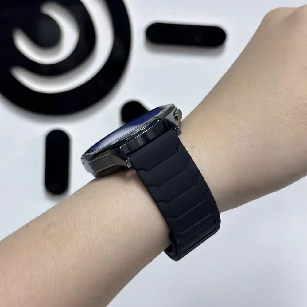 المغناطيسي سيليكون 22 مللي متر 20 مللي متر العصابات ل TicWatch GTH 2 E E2 E3 GTW استبدال حزام ل TicWatch Pro 2020/2021/GTX/Pro 3 سوار GPS