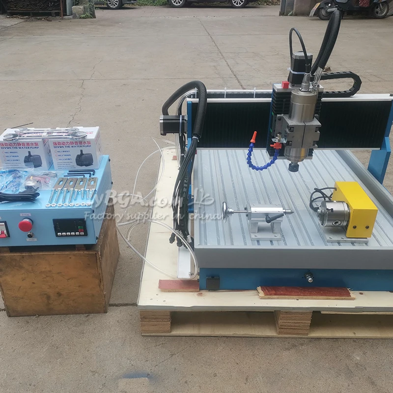 6040L Aluminum Profile Table Square Rail Wood Router Engraving Cutting Machine 2.2KW 1.5KW 3 Axis 4 AXis USB Copper Engraver Cut