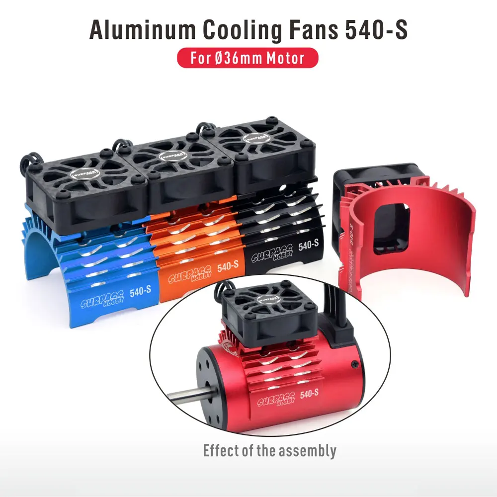 SURPASS HOBBY RC Motor Fan Cooling Heatsink for 540  3650 3660 3670 3665 3674 Brushless Motor 36mm