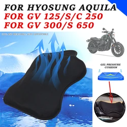 Motorcycle Accessories Gel Seat Cushion Cover Relief Protector For Hyosung Aquila GV300 GV300S GV125 GV650 GV250 GV 300 S 650