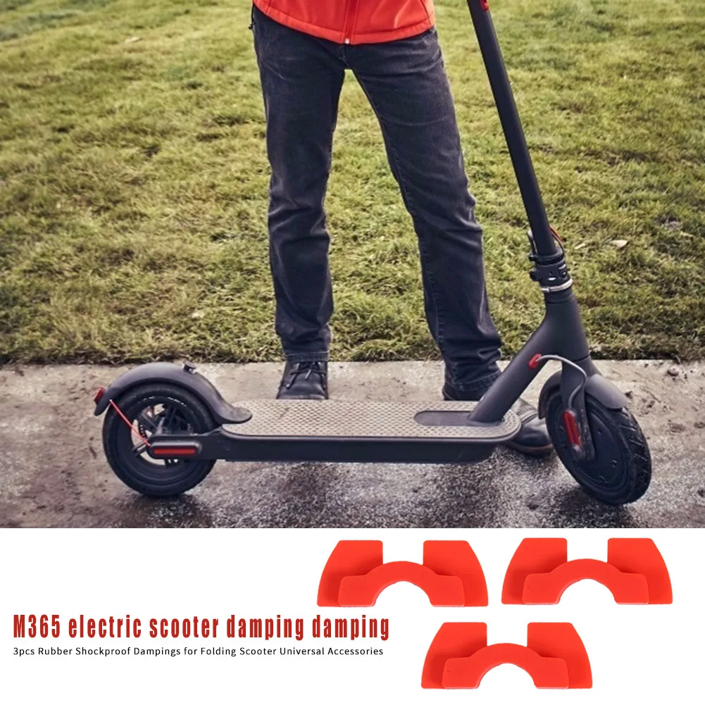 

Shake Reducers Front Fork Shake Pad Red Rubber Damping for M365 Scooter Tool