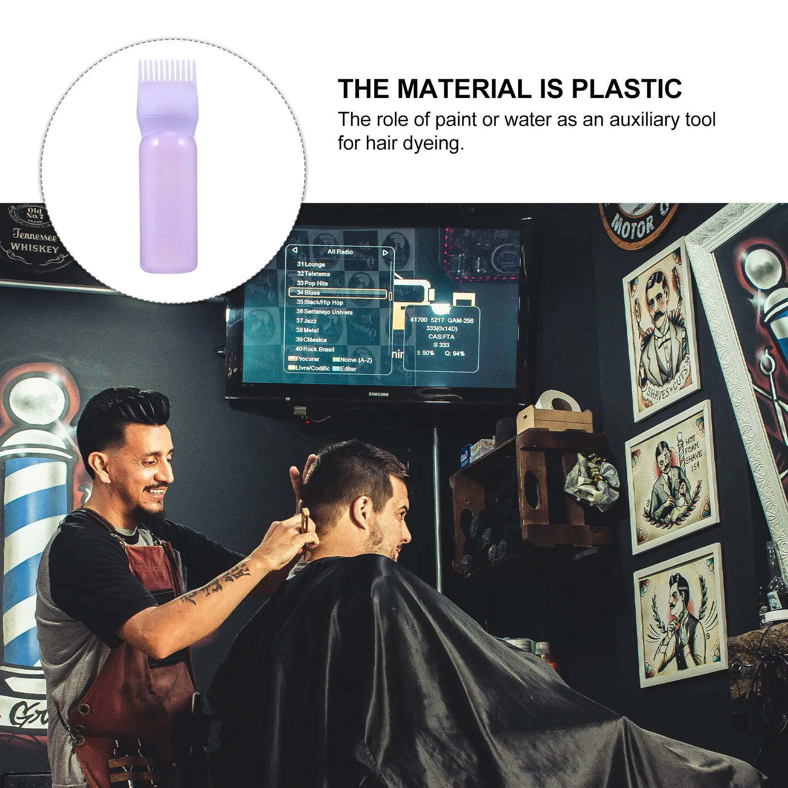 

Набор из 4 расчесок-аппликаторов для окрашивания волос с мерной шкалой, пластиковые, для равномерного нанесения краски, для домашнего и салонного использования