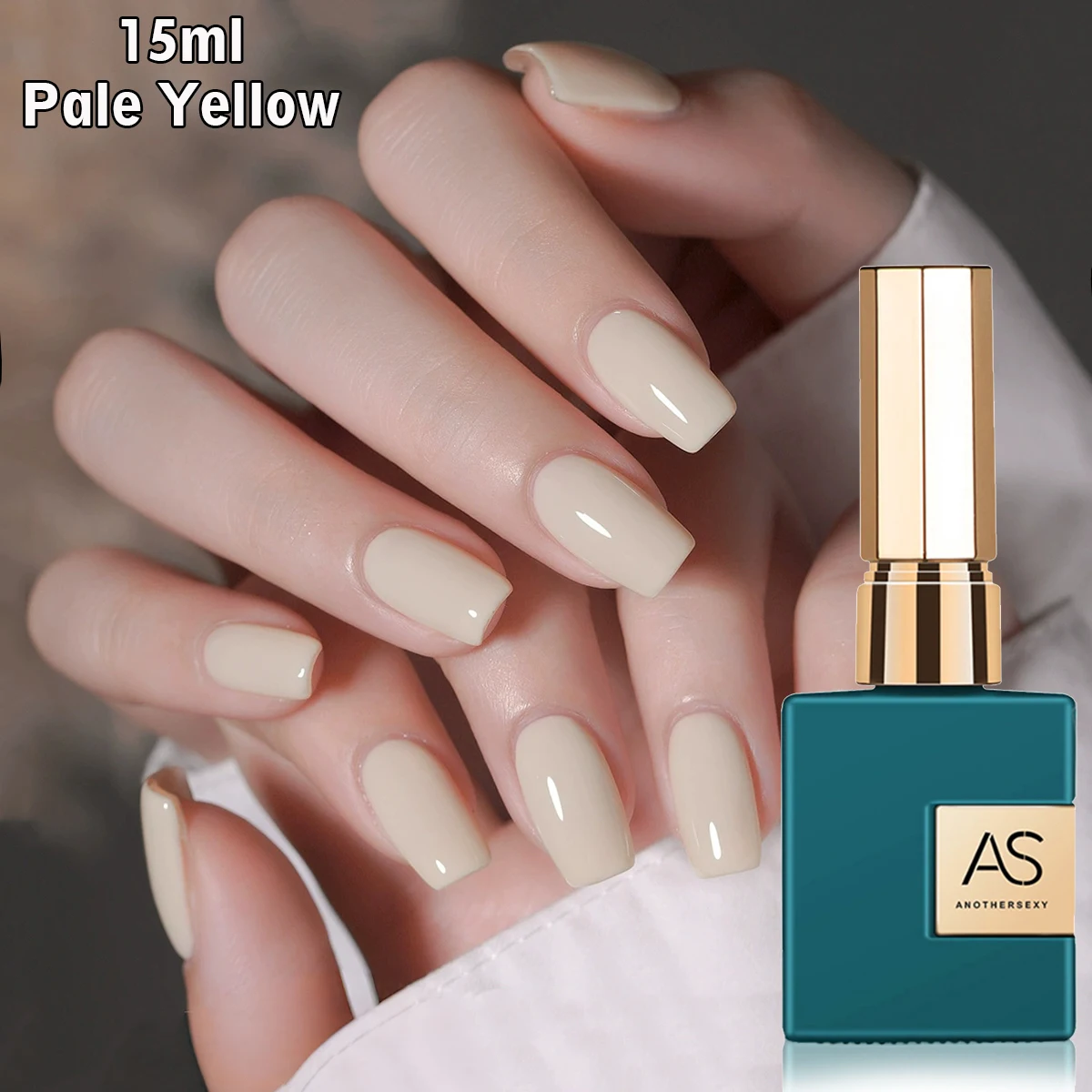 ALS 1 st 15 ml Bleke Gele Gel Nagellak Starter Pure Vernis Losweken Geen Veeg Nagel Gel Polish Geschikt voor Alle Seizoenen