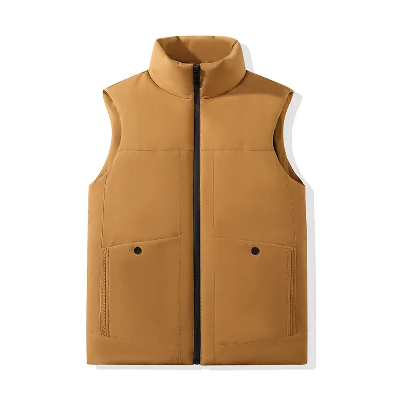 

2025 2025 Autumn Winter Work Clothes Plush Jacket Men's Women Soft Shell Thick Vest Waterproof Sleeveless Windproof Outdoors Spo