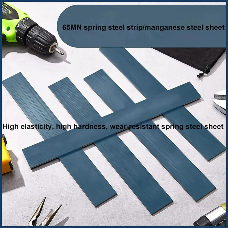 65MN Spring Steel Strip Thick 0.5-4mm Quench Manganese Steel Belt Spring Steel Plate DIY Material Processing Accessories