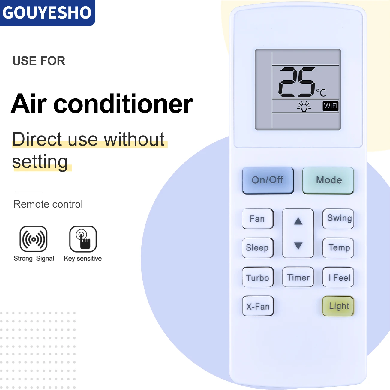 New YAW1F YAW1F9 For GREE Montana Air Conditioner AC Remote Control GWH24ACD-K3NNA1A YAW1F1 YAW1F4