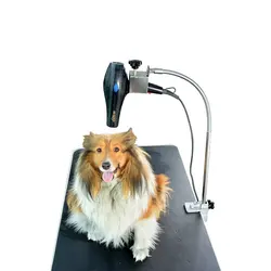 Pet Hair dryer Bracket 100cm 360 Degree Adjustable Pet Grooming Arm With Clamp Dog Cat Bathing Hairdressing Support Clips