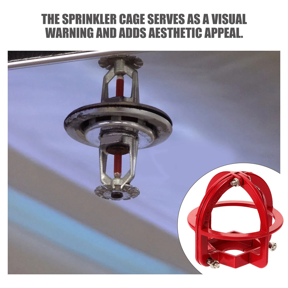 

4 Pcs Fire Sprinkler Head Protective Cover Safety Cage Donut Guards Protector Covers Plate Pipeline Caps