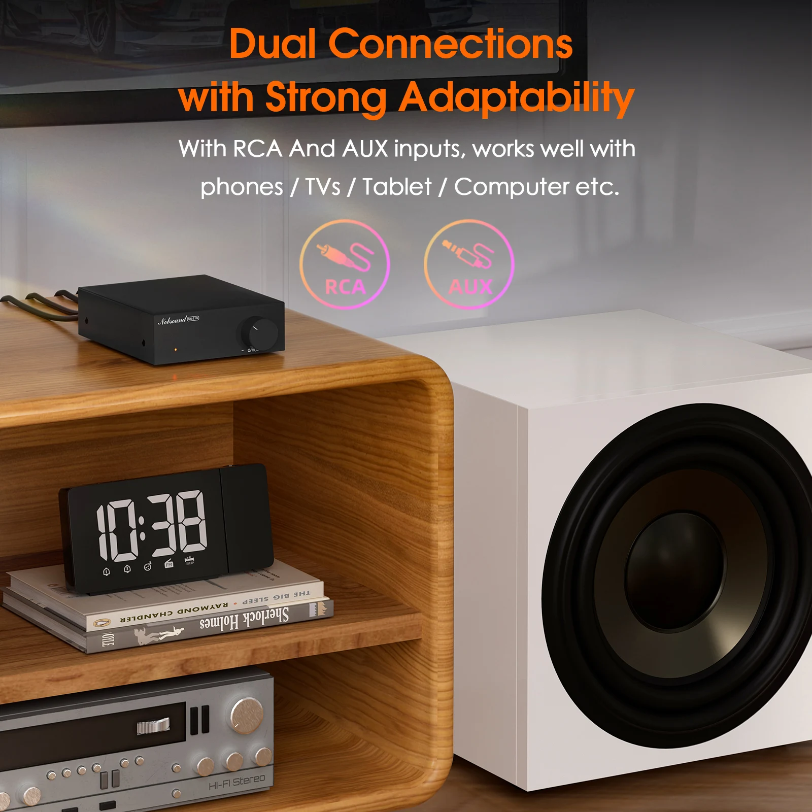 Nobsound NS-21G Mini 100W مضخم الصوت الرقمي أحادي القناة الصوت أمبير سطح المكتب المنزلي أمبير