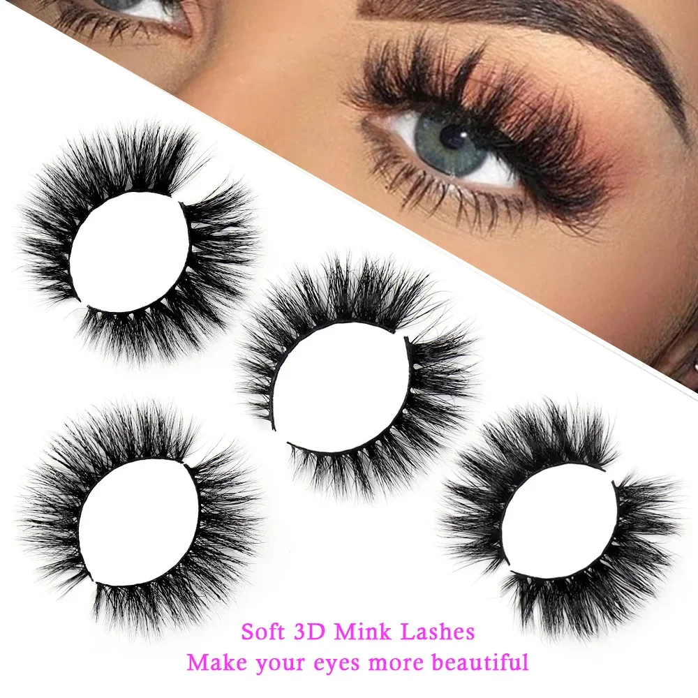 5D Mink Lashes Natural Soft 3D Mink False Eyelashes Dramatic Volume Lashes Fluffy Wispy hair Eyelashes Eyelash Extension Makeup