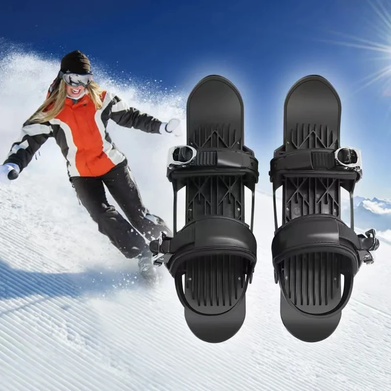 Outdoor Mini Skiing Shoes, Short and Long, Skiing Boards, Snow Sport Boots, Winter Activities, New