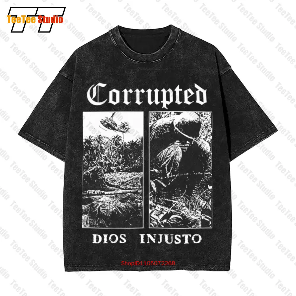 

Corrupted 'Dios Injusto' Vintage Oversized T-Shirt XTJR