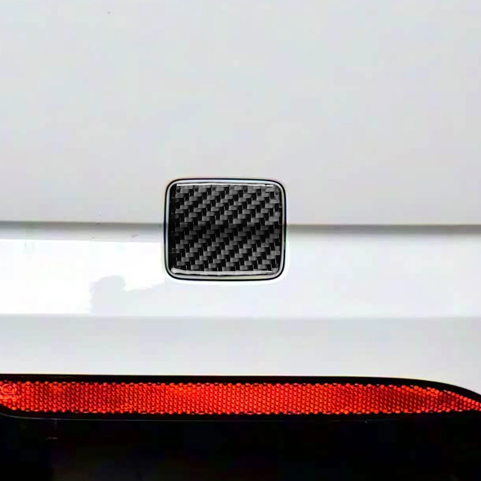 Real Carbon Fiber Car Accessories Rear Tow Hook Trim Cover Soft Sticker For Volkswagen CC 2012-2018 For Magotan 2012-2016