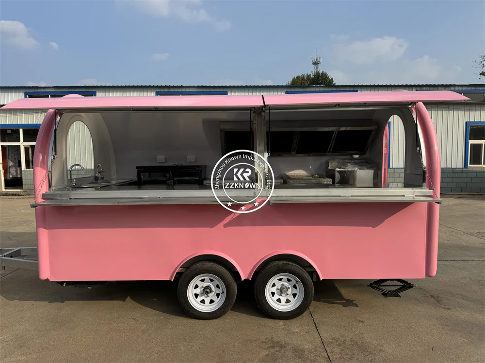 

Concession Coffee Food Trailer Customized Catering Truck Hot Dog Coffee Carts Bakery Mobile Food Truck With Full Equipped