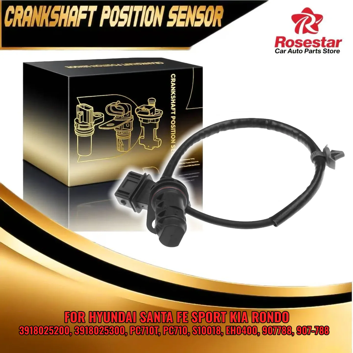 

3918025200 Engine Camshaft Position Sensor fits Hyundai Santa Fe Sport Kia Rondo 2.4L 2.0L PC710T PC710