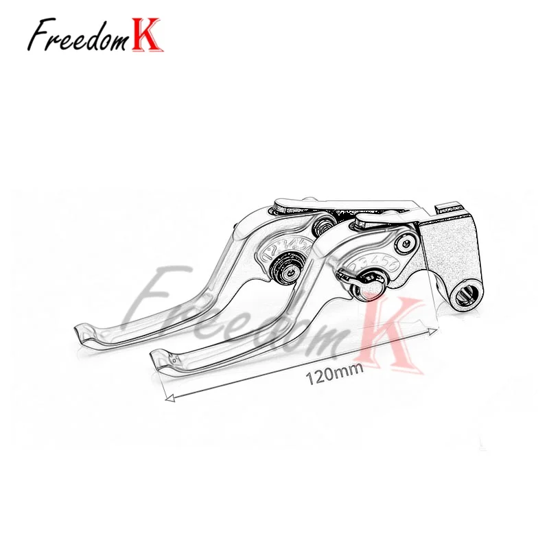 For Tenere 700 World Raid XTZ700 SP Motorcycle Two Finger Short Adjustable Brake Clutch Levers CNC Aluminum Anti‑Slip Modificati view 6