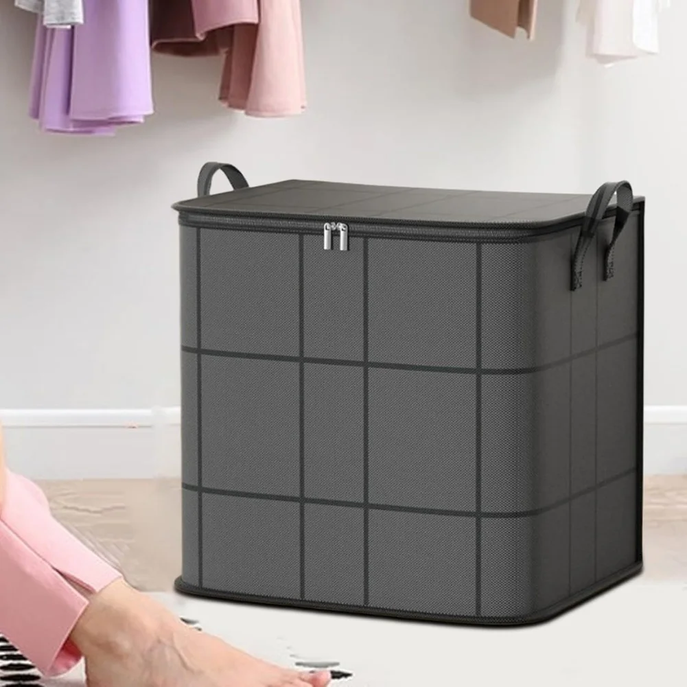 Closet Organizer Compact Stackable Storage Bags Storage Bag Black Grey Portable Seasonal Storage Moisture-proof