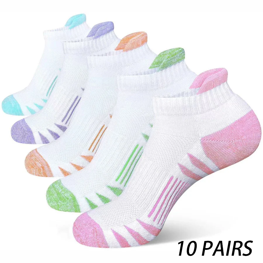 5/10 Paar Sportsocken - Niedrig geschnittenes Design für bequemen Sitz, geeignet für Outdoor-Sport, Fitness und tägliche Pendlerfahrten
