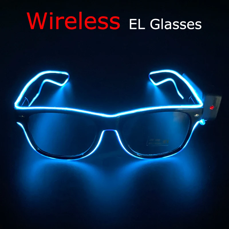 Wireless Glow LED Glasses Luminous Flashing Glasses Neon Party Decorative Carnival Glow Party Bright Light Supplies