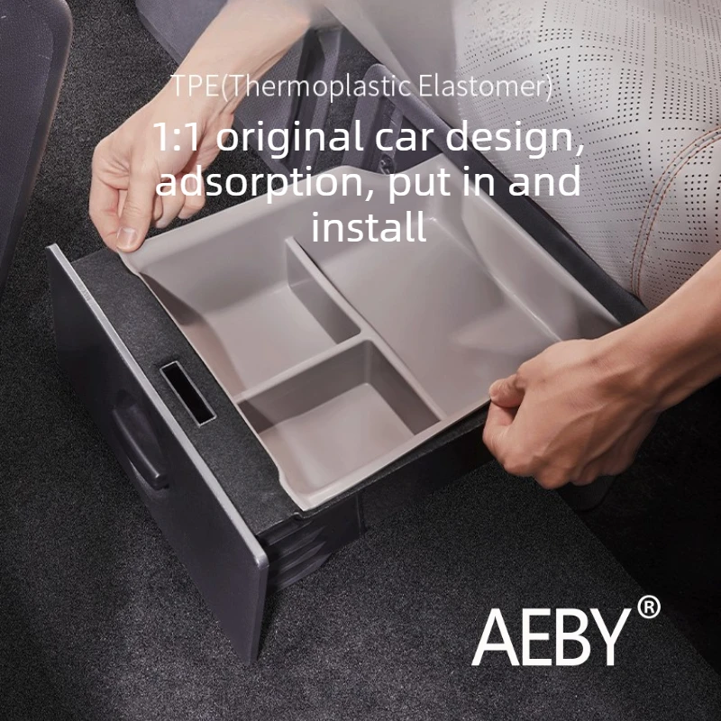 

For BYD ATTO 3 Smart Driving Editio 2025 Under Seat Storage Drawer Box,Hidden Organizer,Under Seat Organizer,Seat Organizer