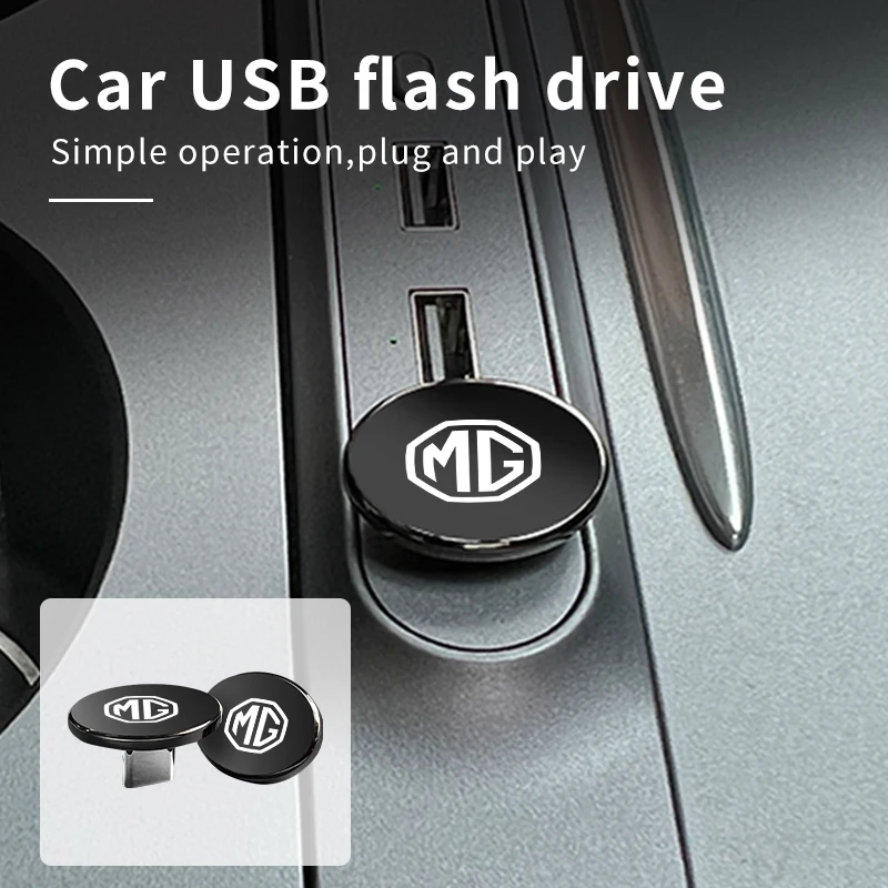 16GB/32GB/64GB Car Logo Mini Metal USB Type-c Flash Drive Memory Stick For Morris Garages MG 3 5 6 7 HS ZS GS Hector TF GT ZR view 4