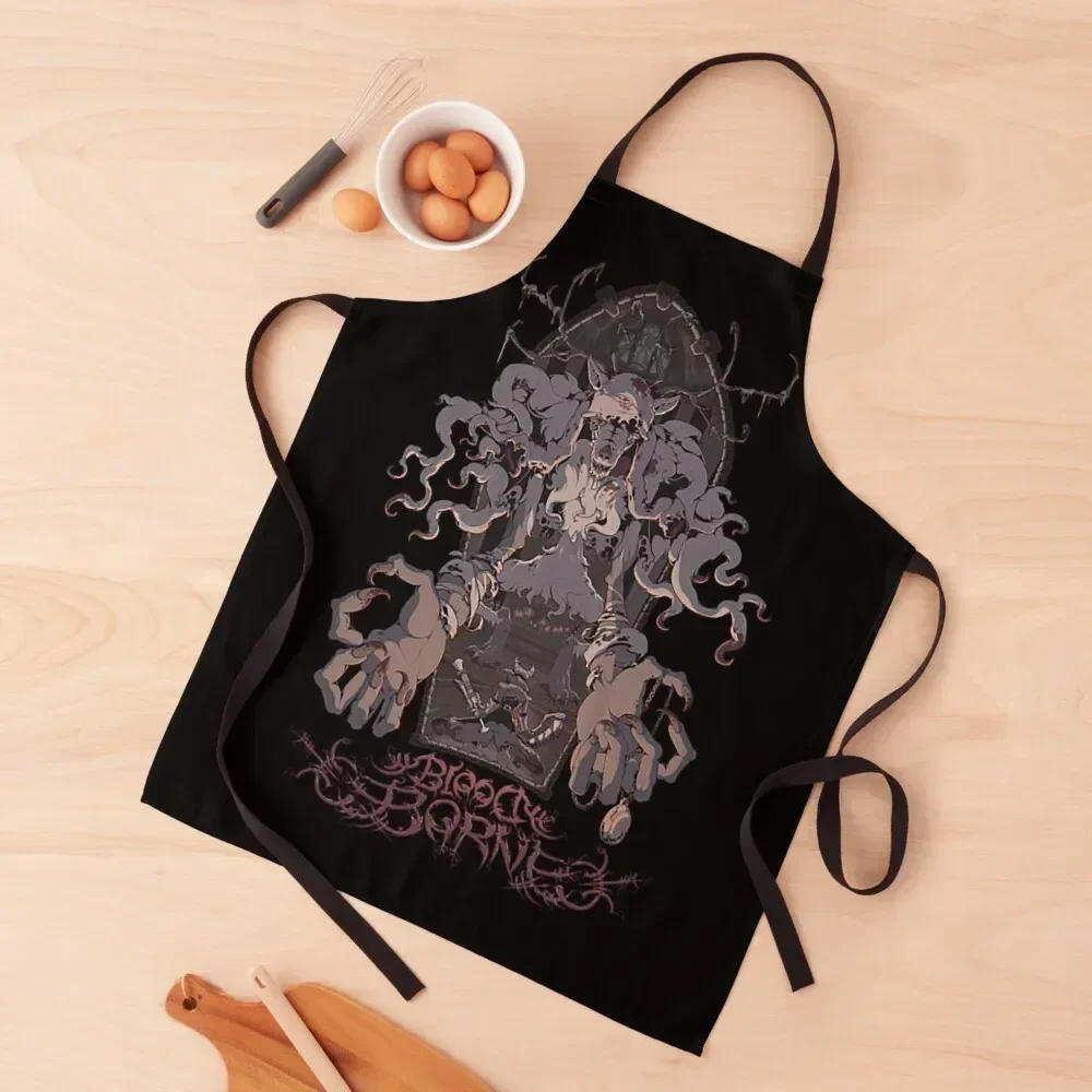

Unofficial Bloodborne Metal Band Tee Apron Men kitchen Sexy Kitchen Items For Home New year's Apron