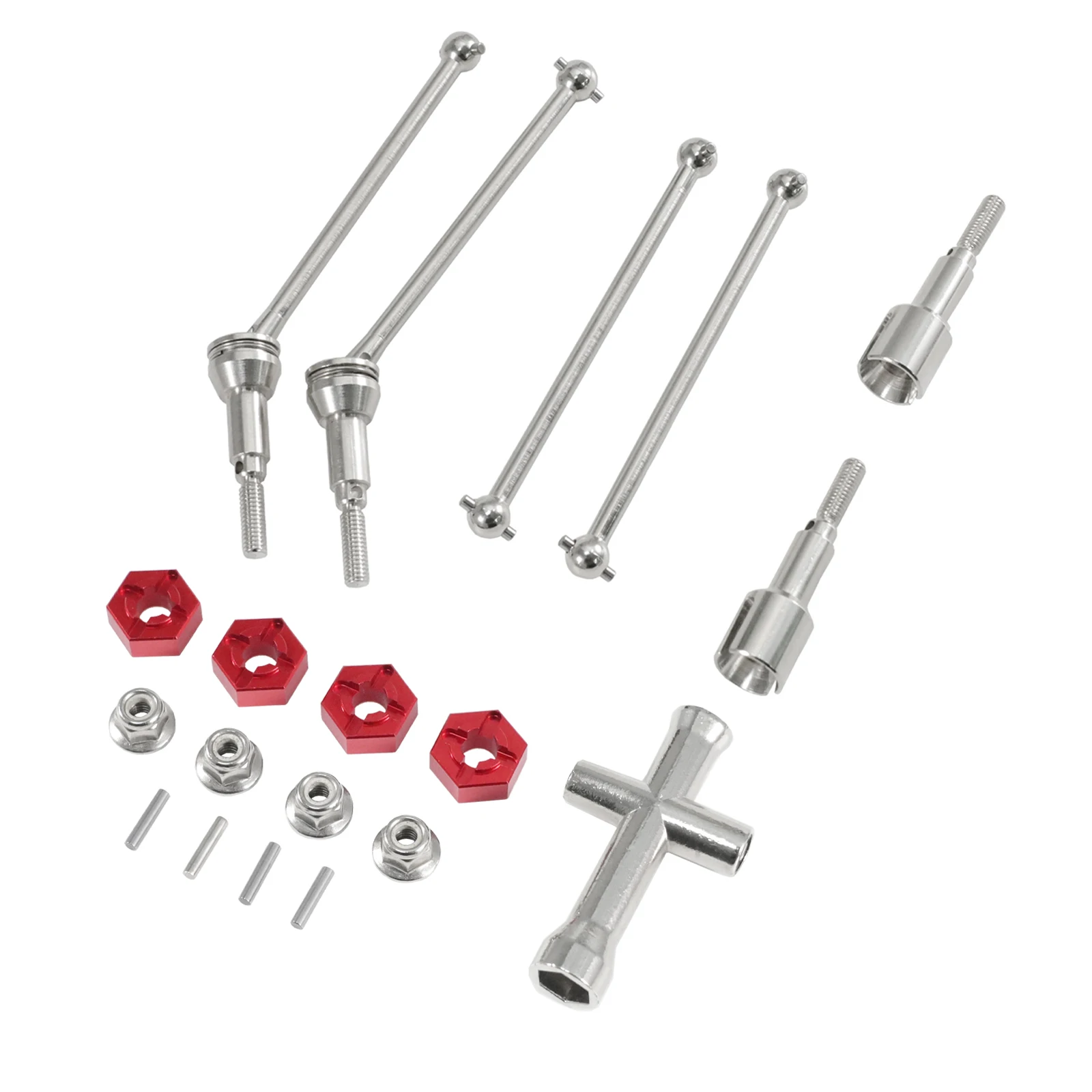 Front and rear metal CVD connectors for HBX 1/12 901/901A 903/903A 905/905A RC car upgrade and modification accessories parts