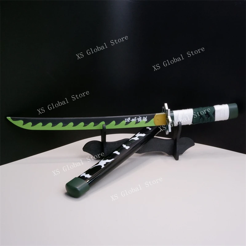 Espadas samurai demon slayer, 42cm/16,53 polegadas, periféricos de anime, adereços de arma curta, nylon, katana, namorado, presentes, ornamentos colecionáveis