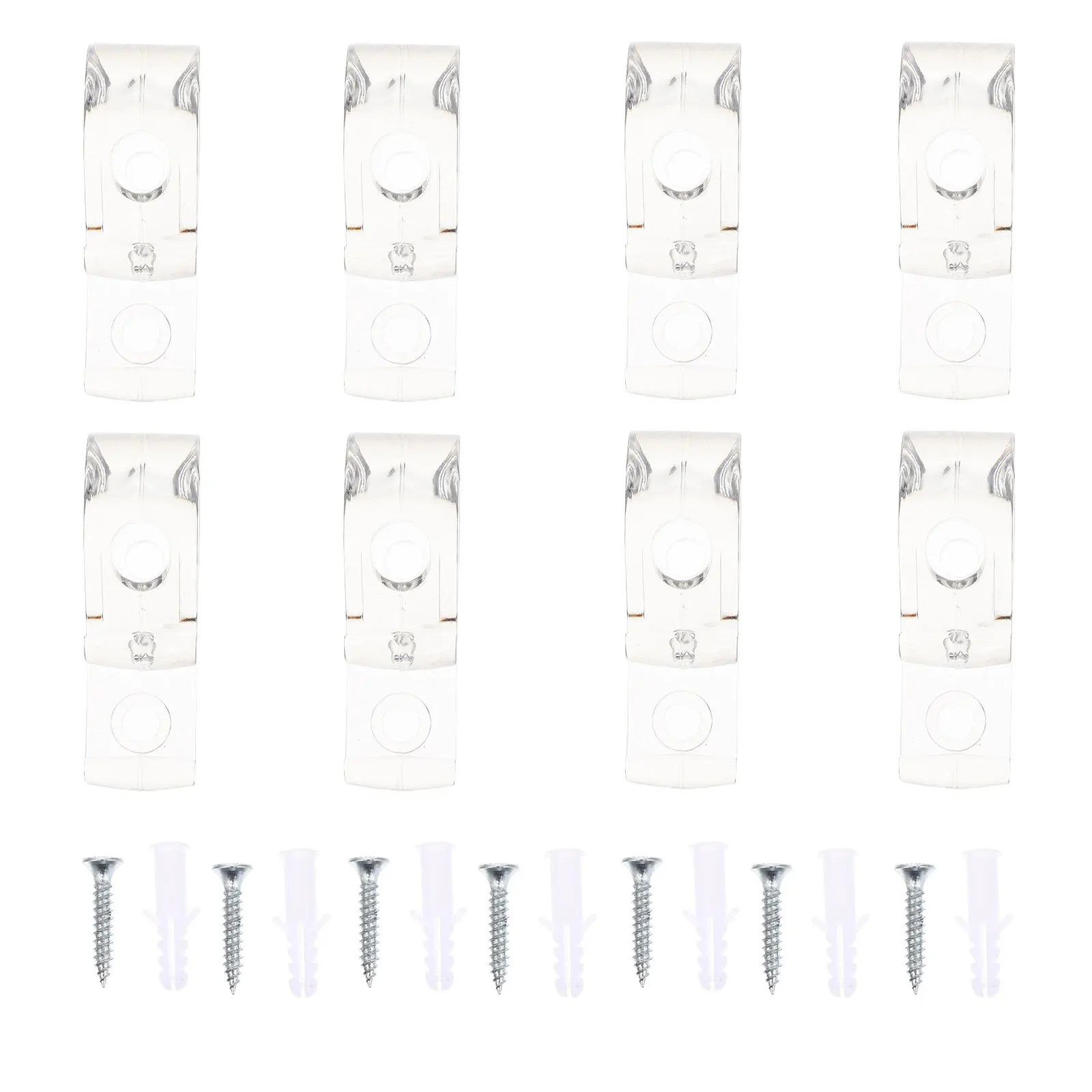 

8Pcs Blinds Roller Curtain Fixing Plastic Hooks Easy Use Blinds Accessories for Home Window Roller Curtain Hook