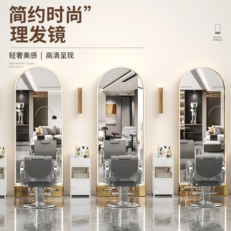Barber shop dyeing area perm dyeing table mirror cabinet integrated hair salon special hairdressing