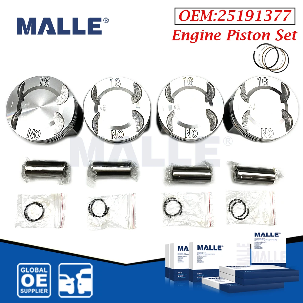 

4 PCS Engine Piston Ring Pin Clip Assembly Kit For Chevrolet Cruze 1.6 LDE Epica Opel Astra Auto Parts Car Accessories 25191377