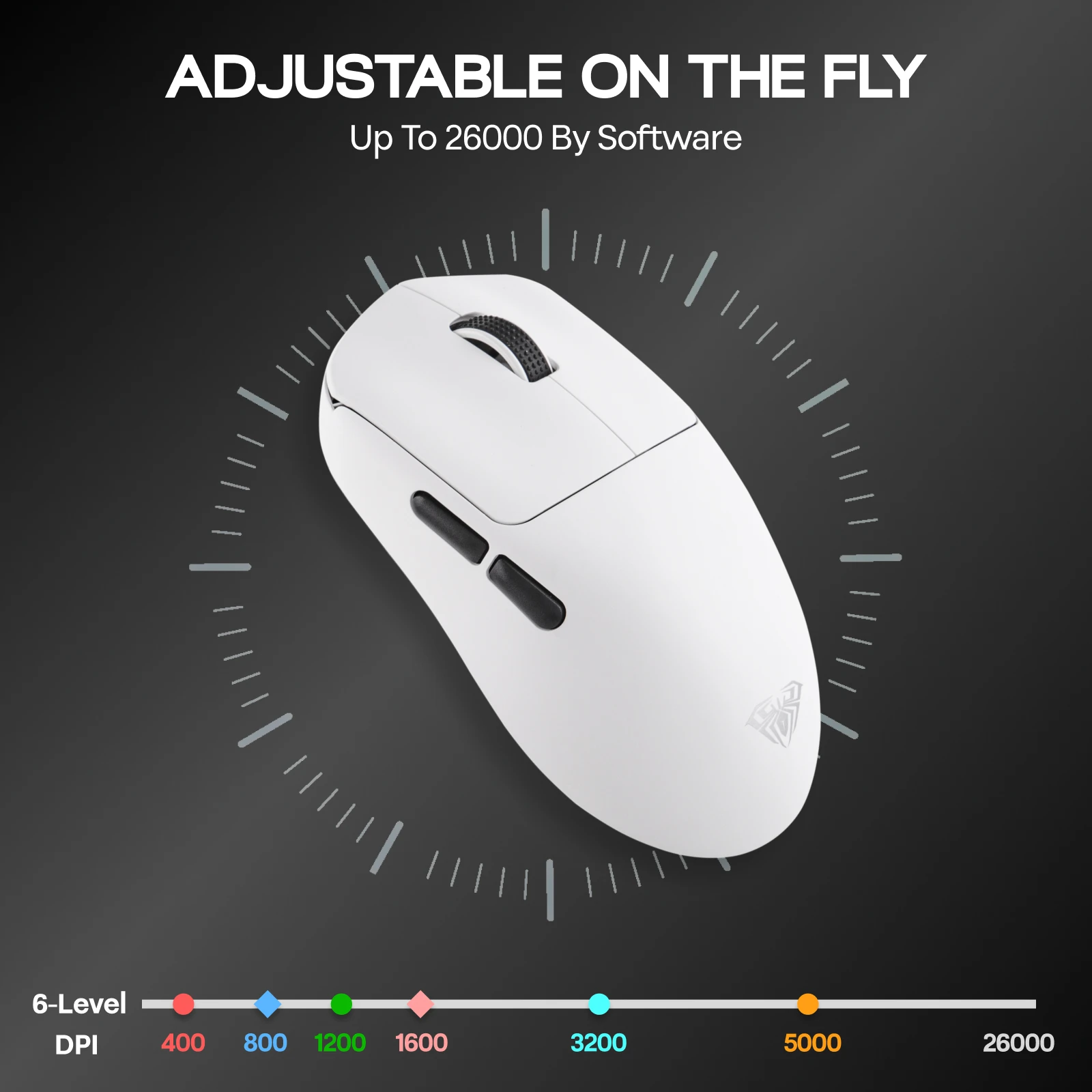 EPOMAKER AULA SC800 Kabelgebundene/BT/2,4 GHz kabellose, leichte Gaming-Maus mit optischem PAW3395-Sensor, 26.000 DPI, 250 mAh Akku