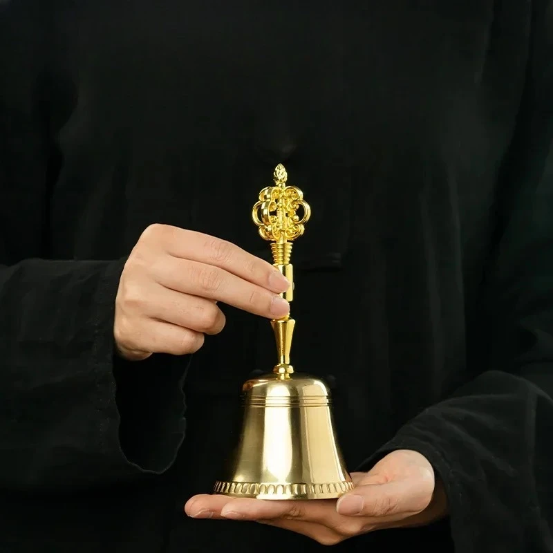 1PCS Metal Artifacts Tantric Buddhist Bells Imitation of Ancient Roads Ringing Bell Diamond Bell pestle Feng Shui Ornament