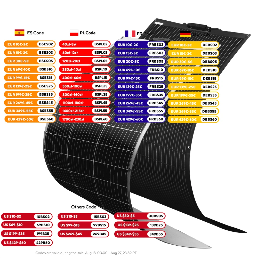 Boguang 120 واط لوحة شمسية كهروضوئية أحادية البلورية 120 واط ألواح شمسية مرنة خفيفة الوزن مرنة الألواح الشمسية الخفيفة الوزن بطارية شمسية لوحة شحن شمسية وحدة شحن شمسية 18 فولت لشاحن 12 فولت