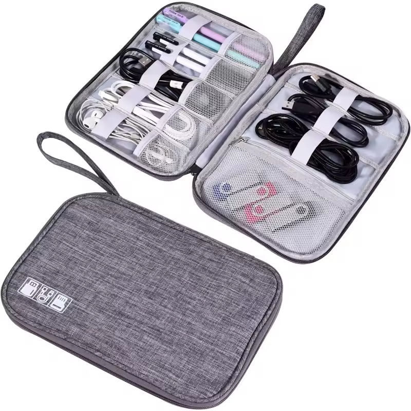 Electronics Organizer Bag Waterproof Carrying Pouch Travel Bag Universal Cable Organizer Electronics Storage Bag Accessories - Image 9