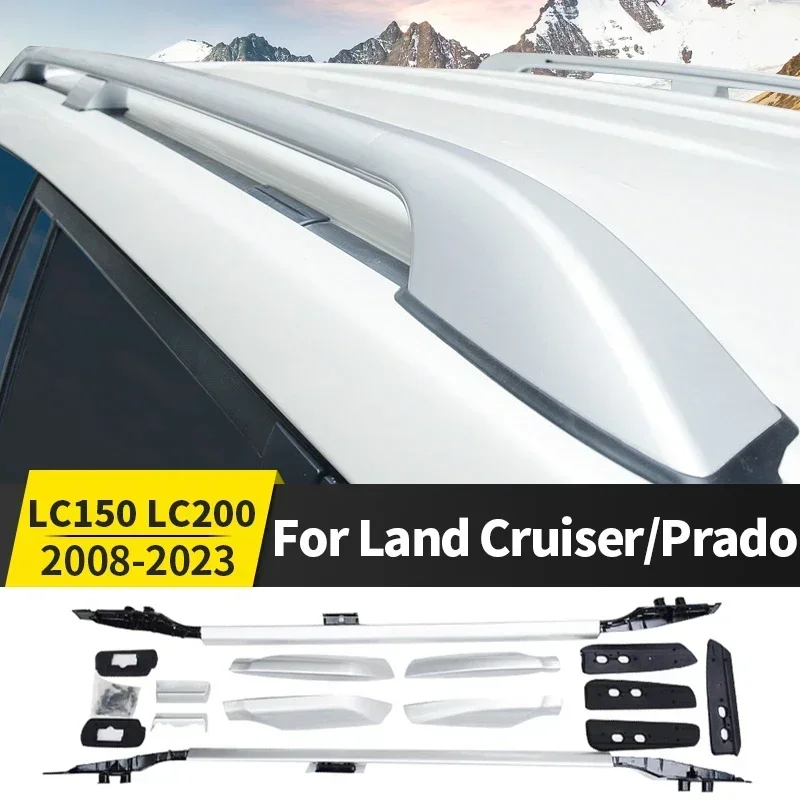 For 2008-2021 Toyota Land Cruiser 200 LC200 Prado 150 Lc150 Fj150 Roof Wrap Or Luggage Rack Cross Rail Rail Travel Accessories