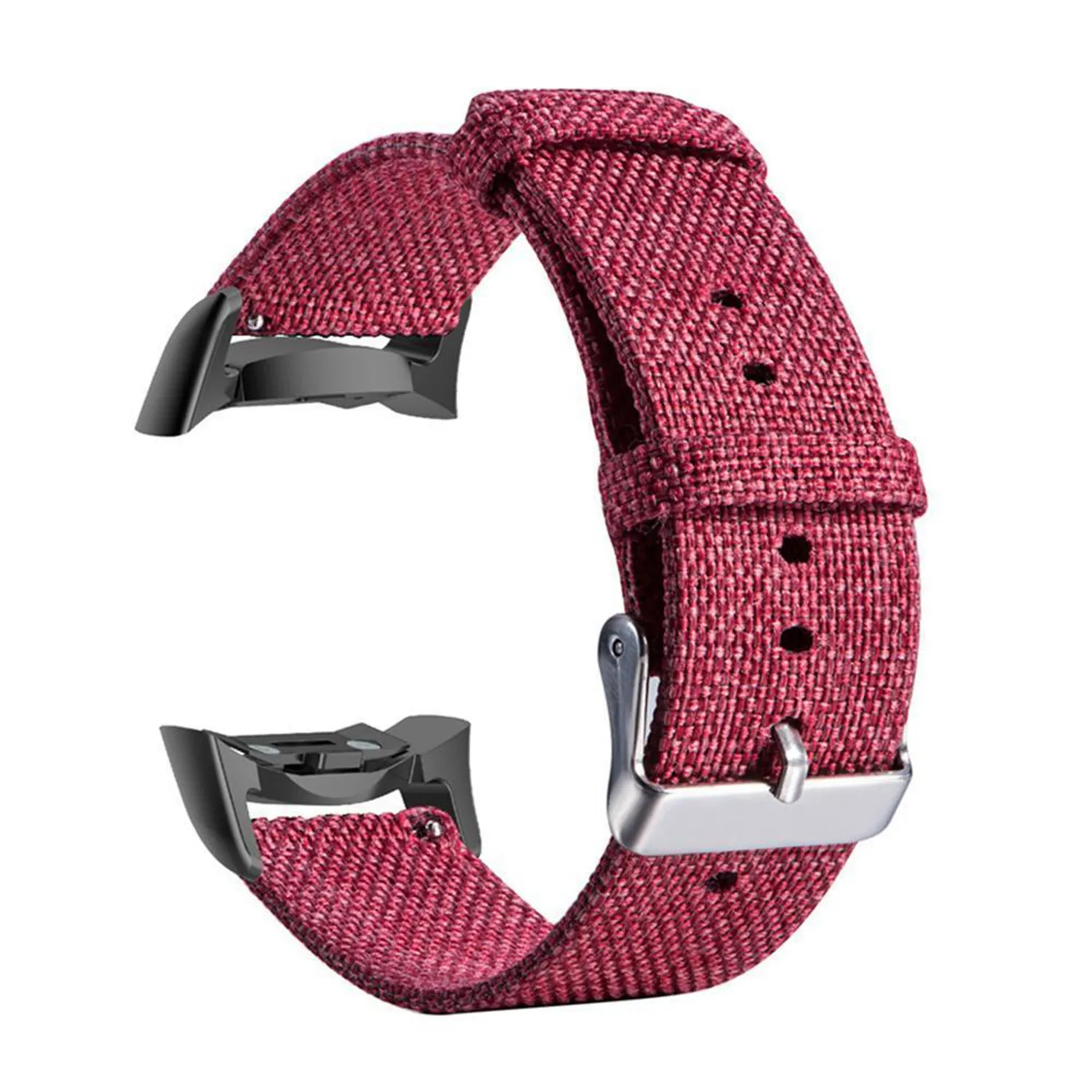 Cinturino per cinturino in Nylon Premium per Samsung Gear Fit2 Sm-R360 Sm-R365 Pro Rose Red