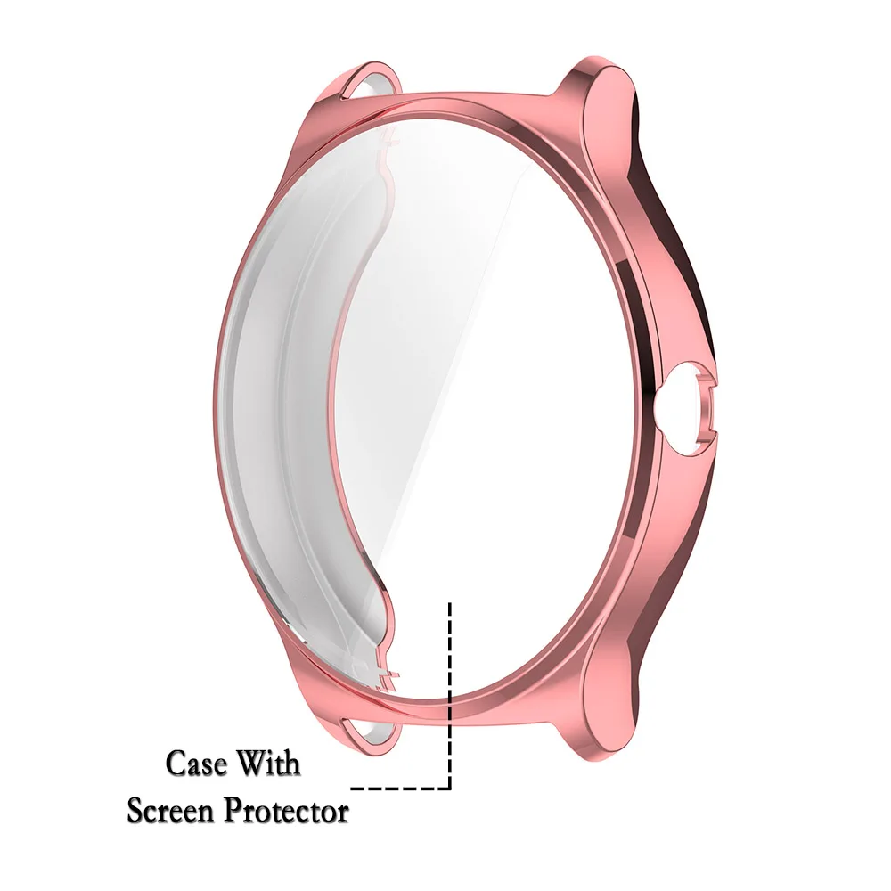 Haylouソーラーライト用時計ケース、スクリーンプロテクターシェル、柔らかく耐久性のあるTpuフルカバーアクセサリー、r001