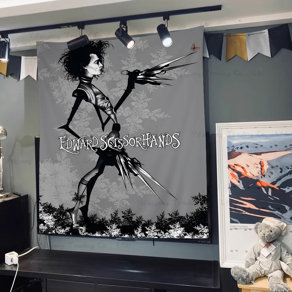 

Edward Scissorhands DIY Wall Tapestry Art Science Fiction Room Home Decor Art Decor