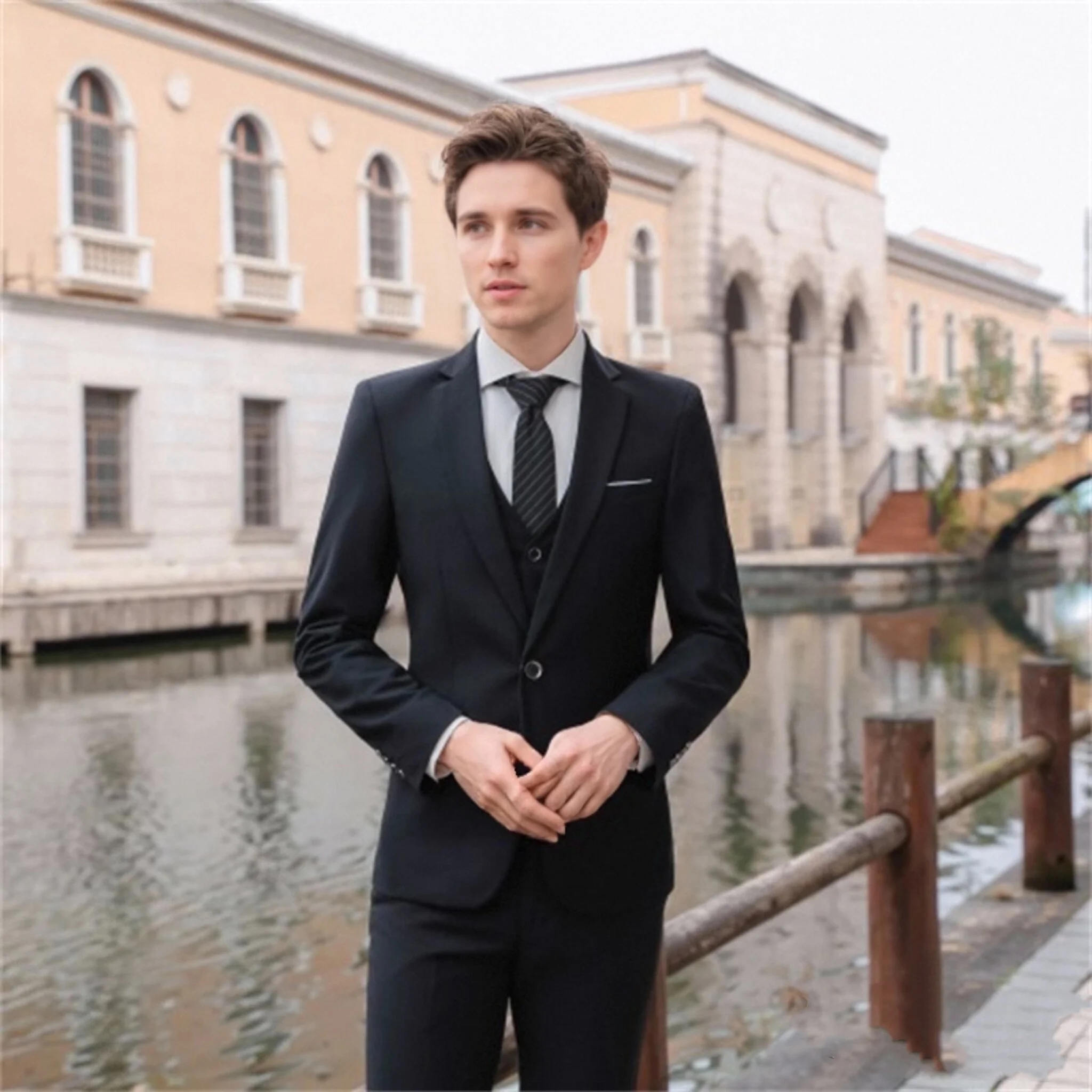 Luxe driedelige trouwpakset: b - High End Men'S Formal Wear recensie en prijs