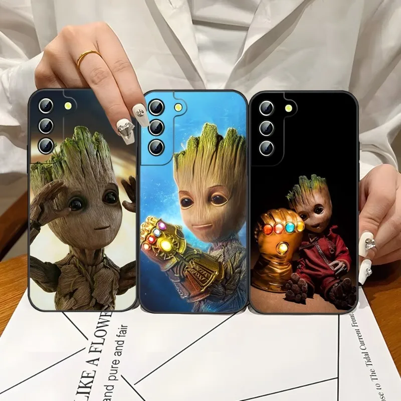 Marvel Groot Baby Phone Case For Samsung Galaxy S23 S21 S22 S20 S30 Ultra Fe S10 S8 S9 Note 20 10 Pro Plus Back Cover