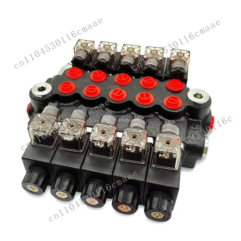 P40 manual electronic control integral multi-way reversing valve, control electromagnetic force valve hydraulic accessories