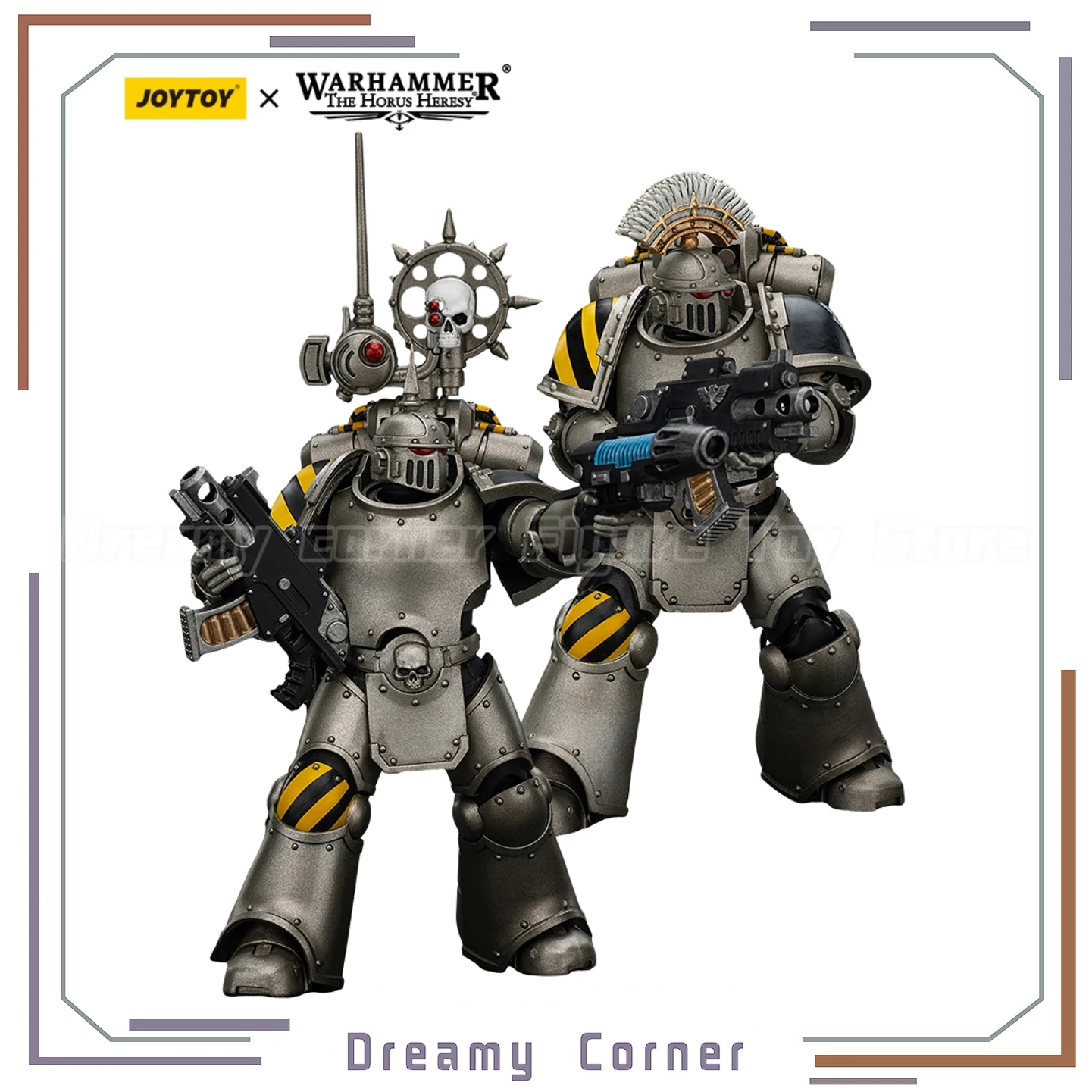 

【В наличии】JOYTOY Warhammer 40K Lron Warriors MKIll Тактический сержант Nuncio-vox 2 шт. 1/18 Фигурки игрушки Модель украшения