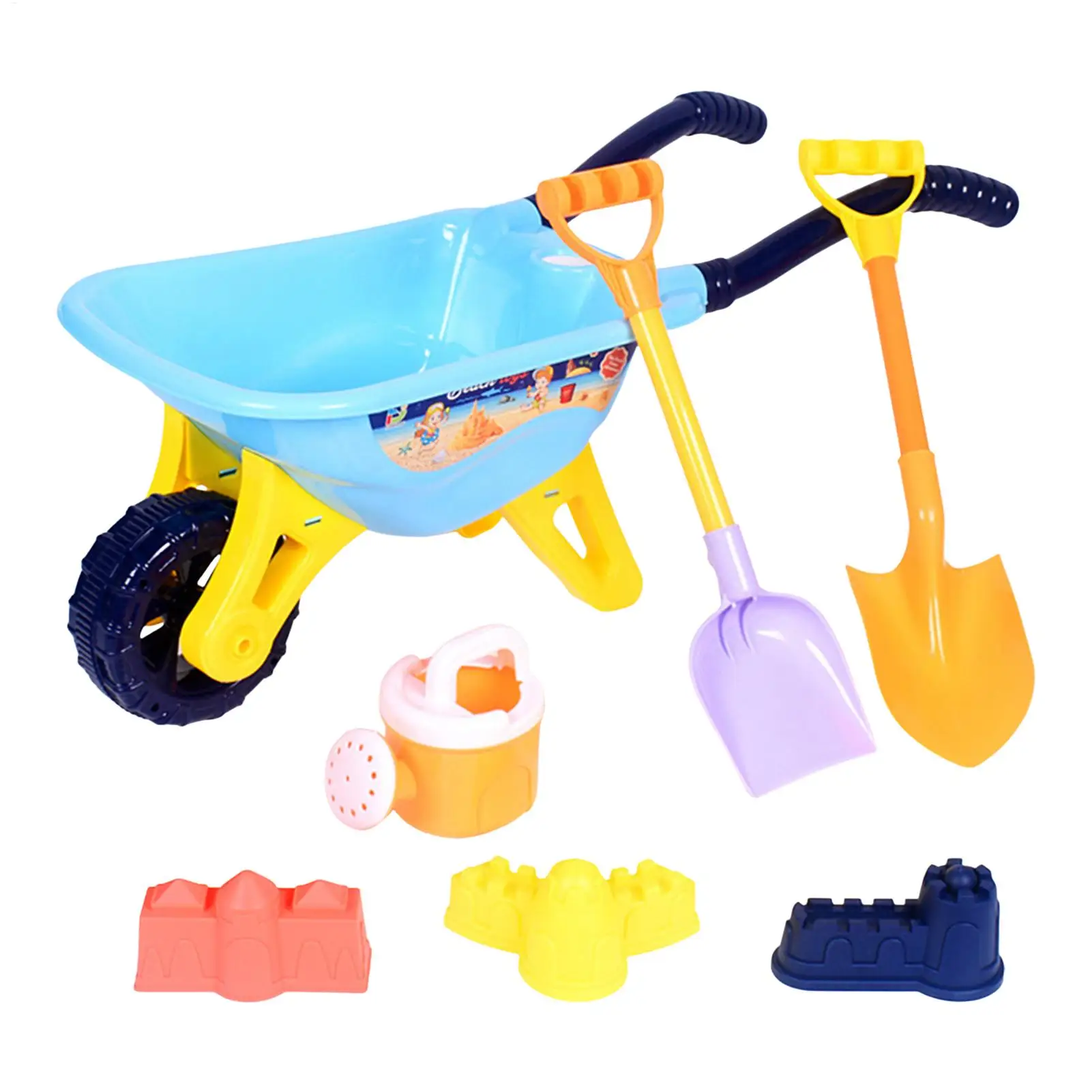 Set di giochi da spiaggia per bambini con paletta e innaffiatoio_voghion.com