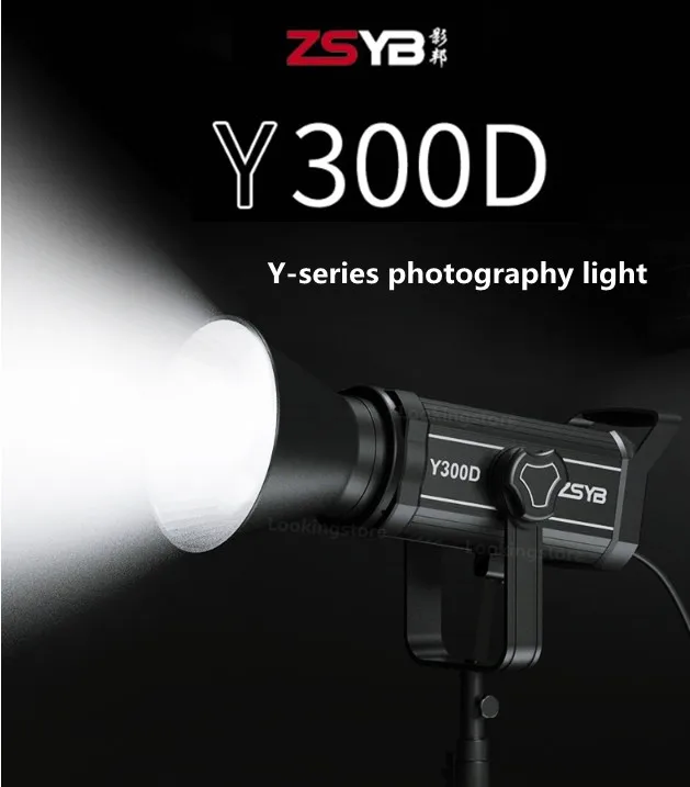 ZSYB Photography Light  300W LED5600K Professional Photo Studio Spotlight Photography Lighting for Camera Video Photo