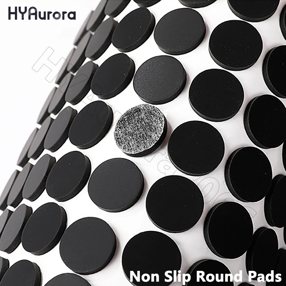 8PCS Round Non Slip Pads Self Adhesive Pad Silicone Rubber Laptop Furniture Mat Legs Stoppers Protects Valuables from Scratches