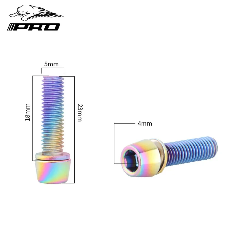 Bicycle Handlebar Screw Stainless Steel Color Screw M5*18MM Bicycle Handlebar Screw M6X18mm Bicycle Brake Screw Crank Screw