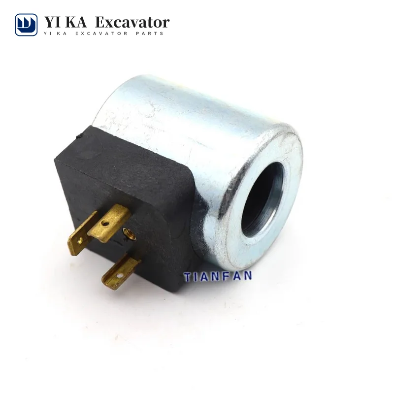 For Excavator Longgong solenoid valve coil Hedeke hydraulic pump solenoid valve coil 24V inner diameter 18 height 40