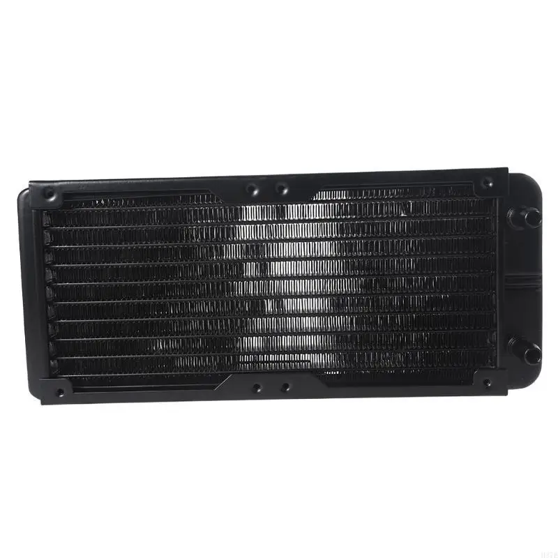 

10 Pipe Aluminum Heat Exchanger Radiator for PC CPU CO2 Water Cool System Computer G1/4" Aluminum Radiator with Tube